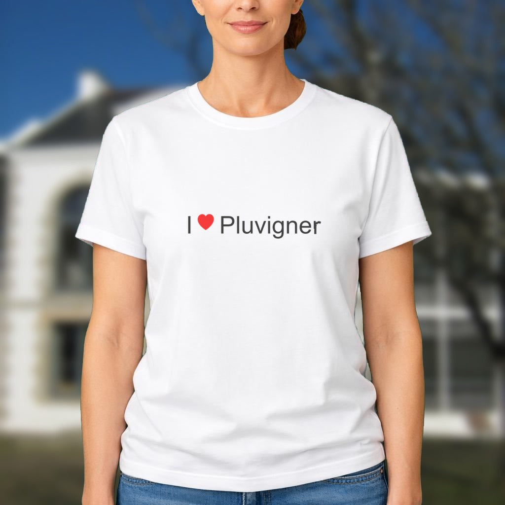 T-shirt I love pluvigner