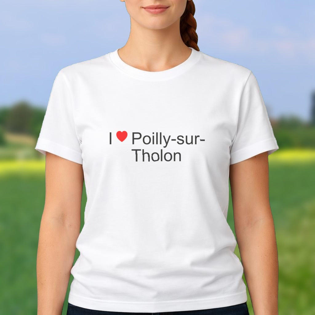 T-shirt I love poilly-sur-tholon