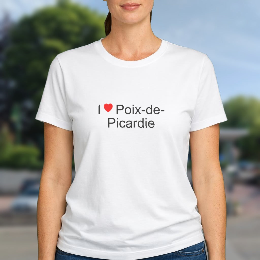 T-shirt I love poix-de-picardie