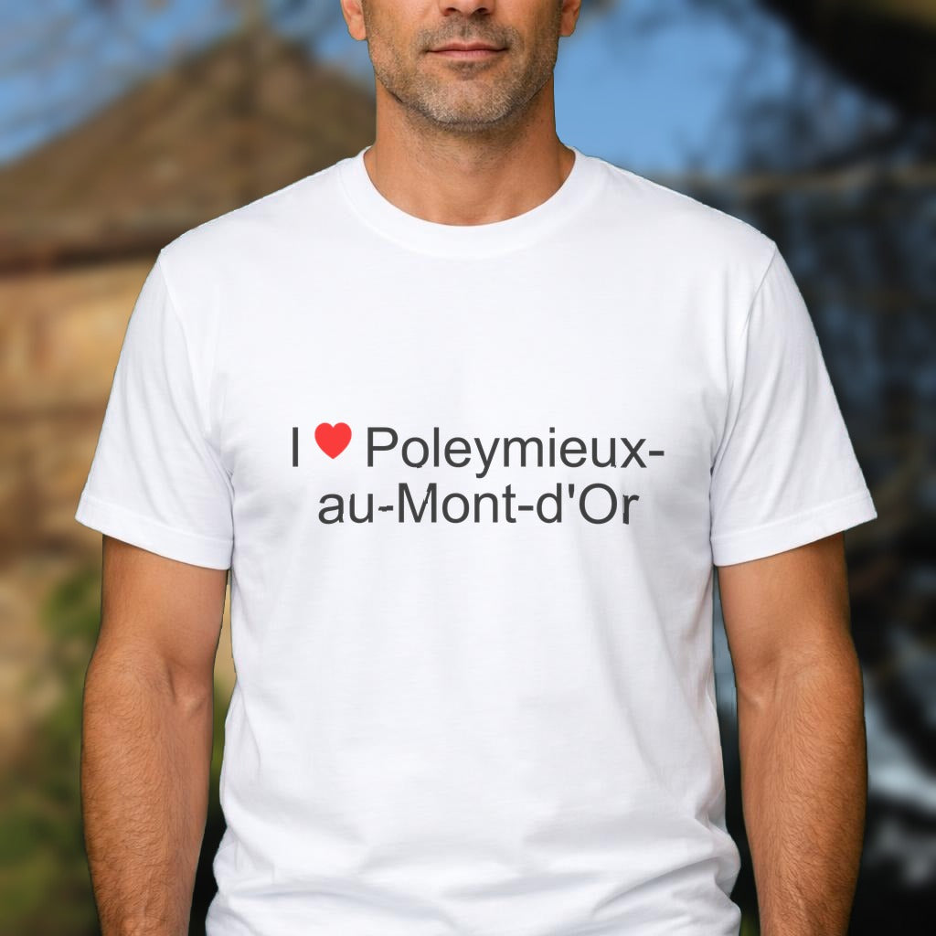 T-shirt I love poleymieux-au-mont-d'or