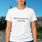 T-shirt I love pommerit-le-vicomte