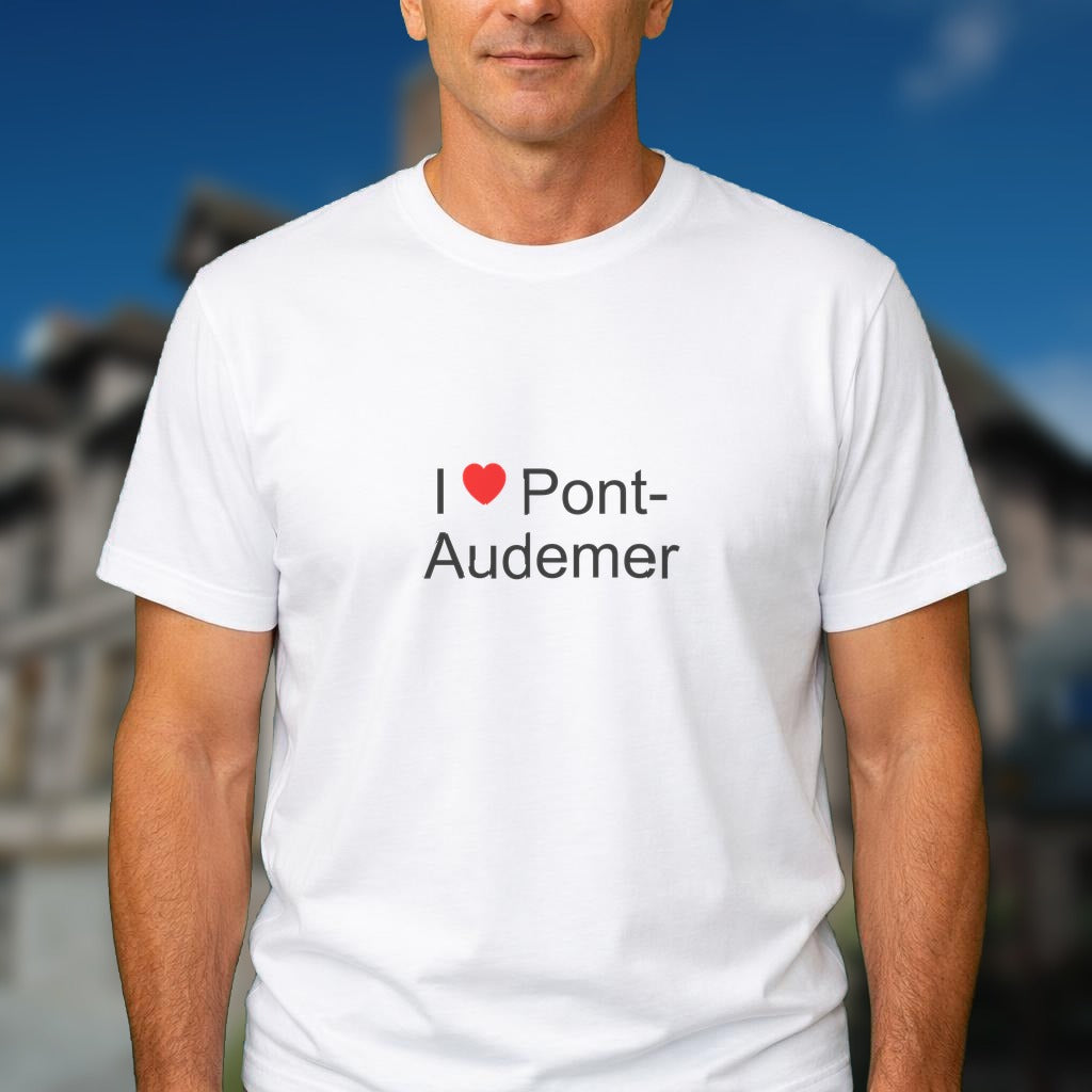 T-shirt I love pont-audemer
