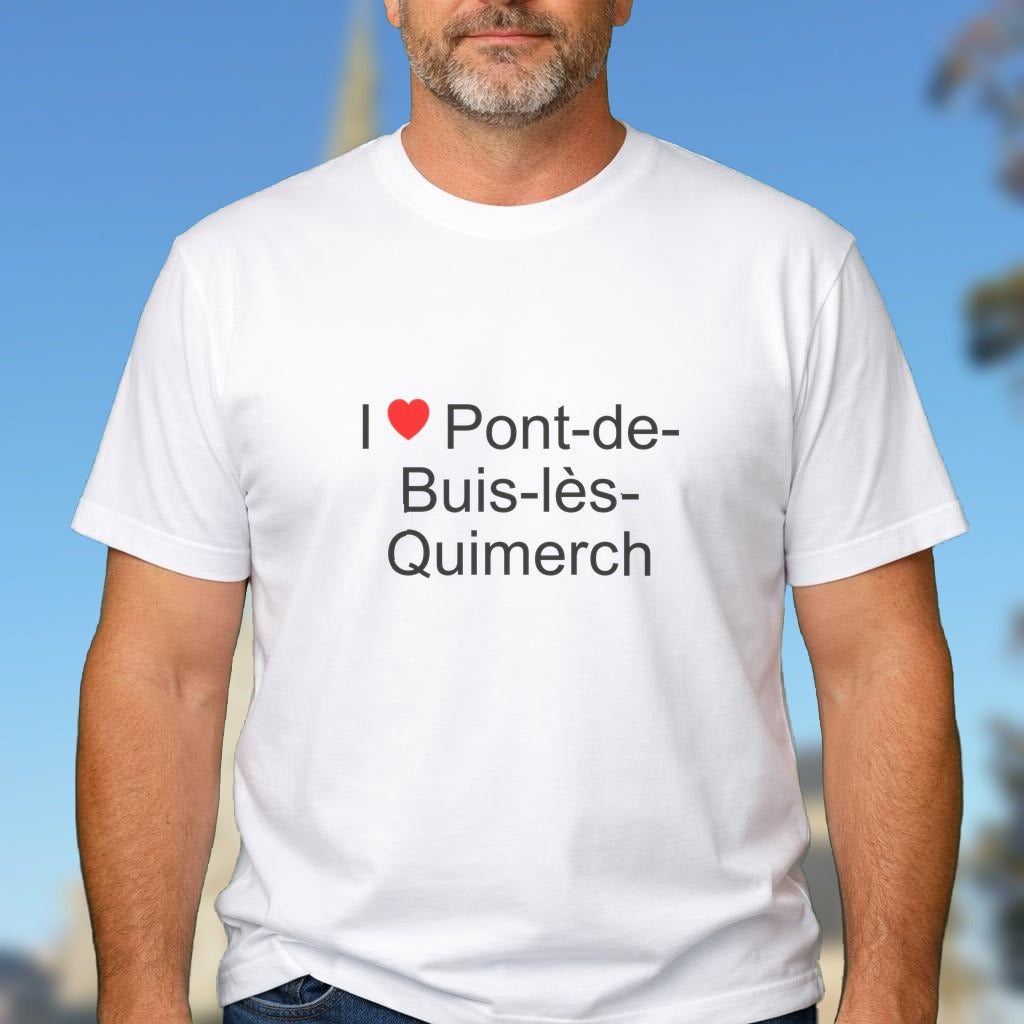 T-shirt I love pont-de-buis-lès-quimerch