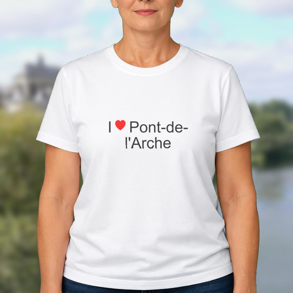 T-shirt I love pont-de-l'arche