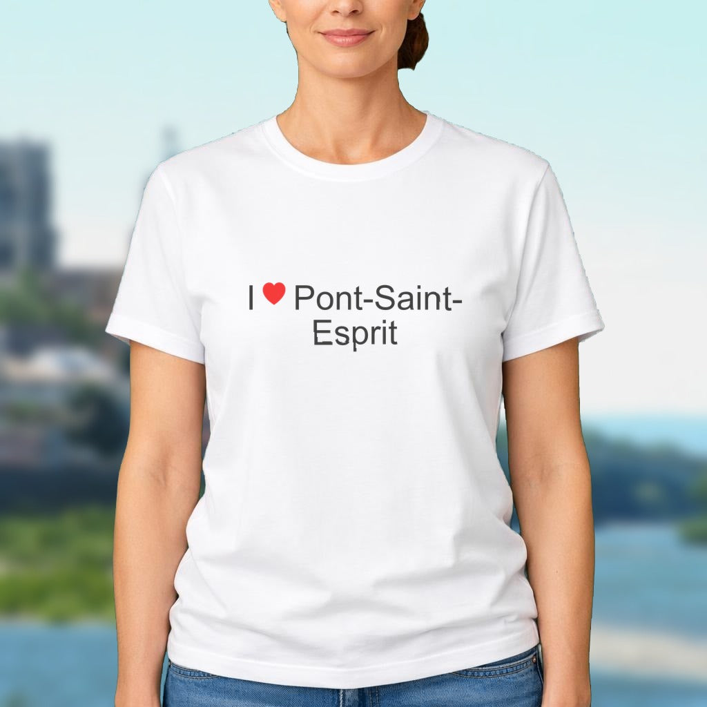 T-shirt I love pont-saint-esprit