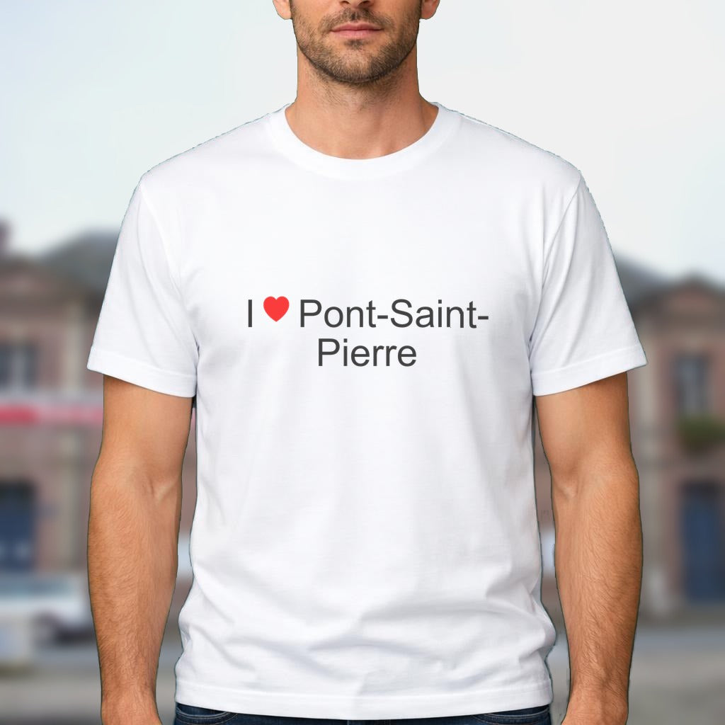 T-shirt I love pont-saint-pierre