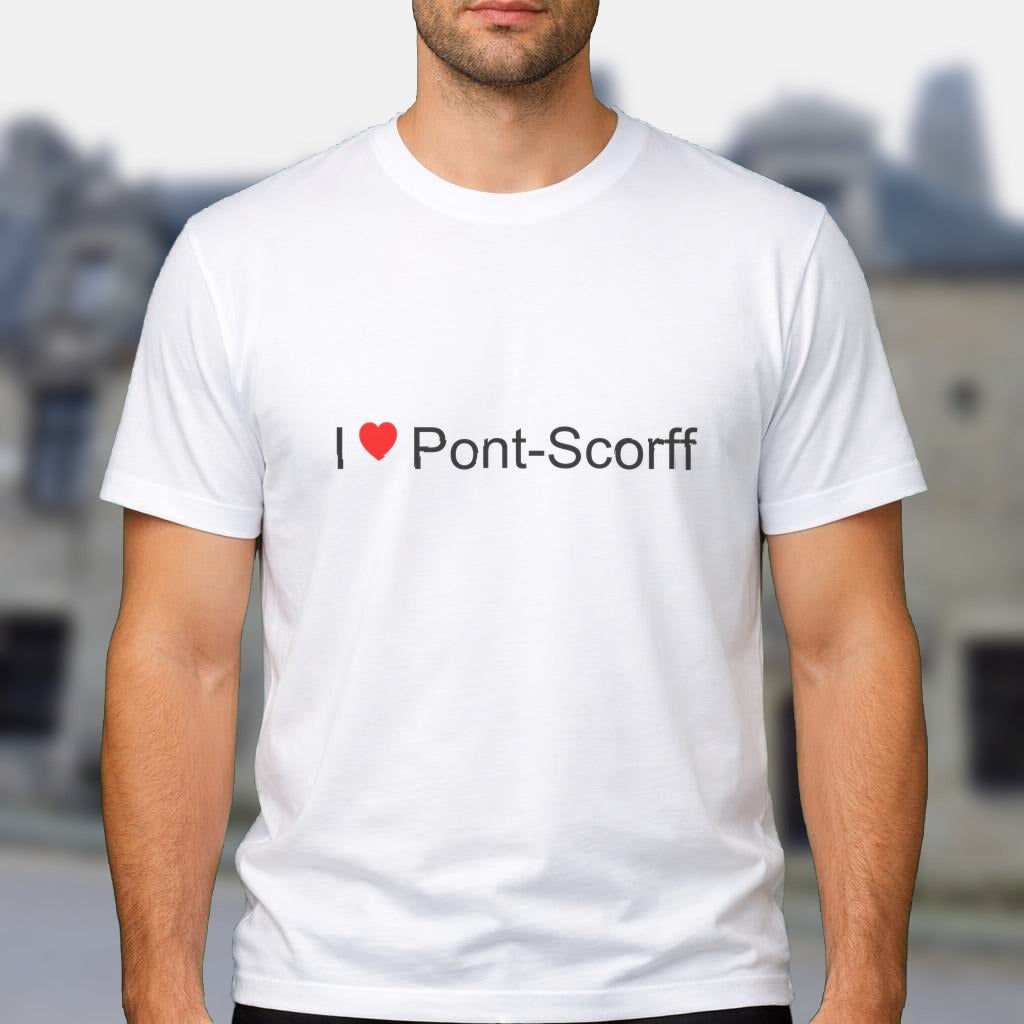 T-shirt I love pont-scorff