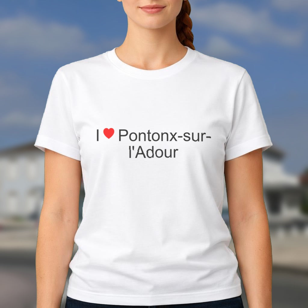T-shirt I love pontonx-sur-l'adour