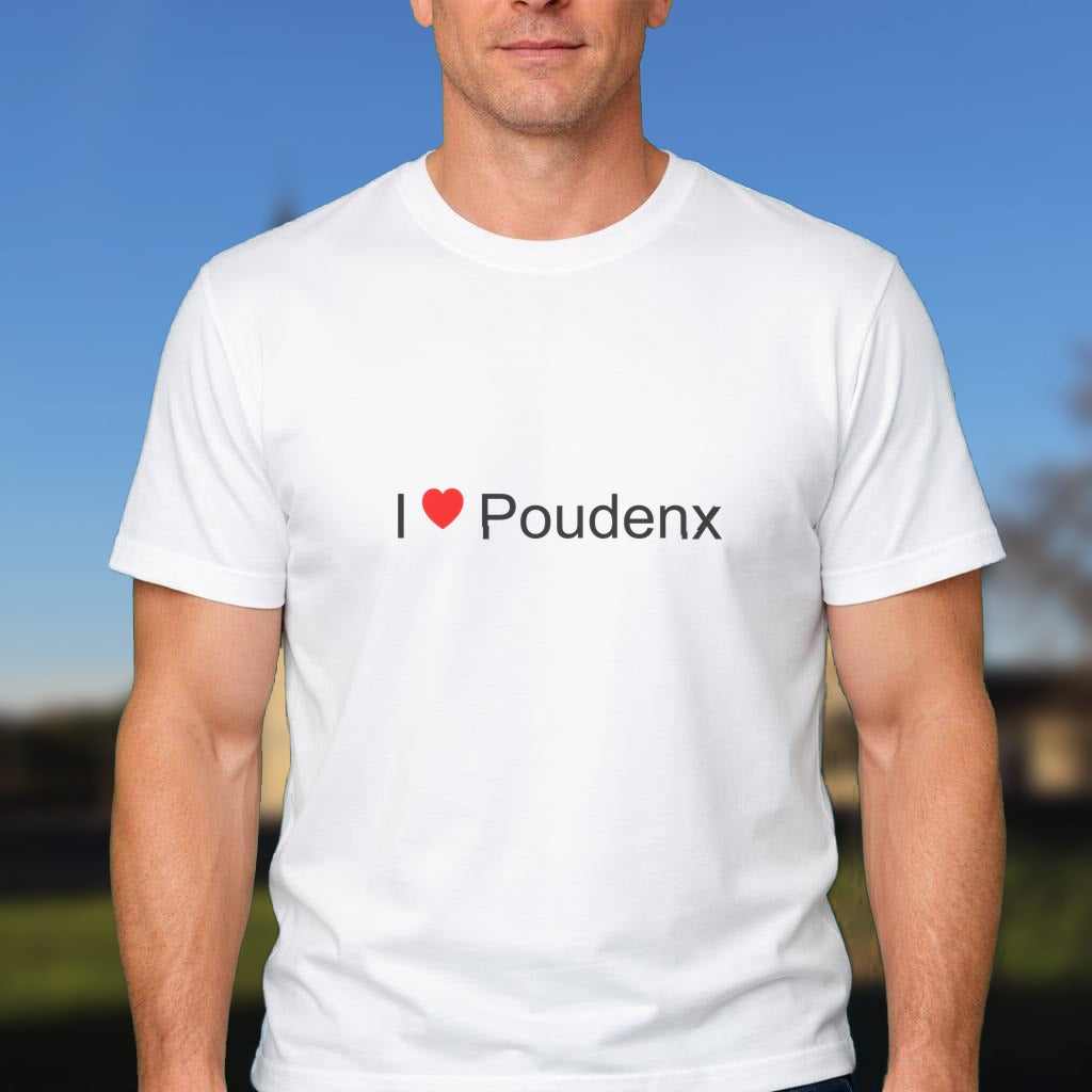 T-shirt I love poudenx