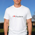 T-shirt I love poudenx