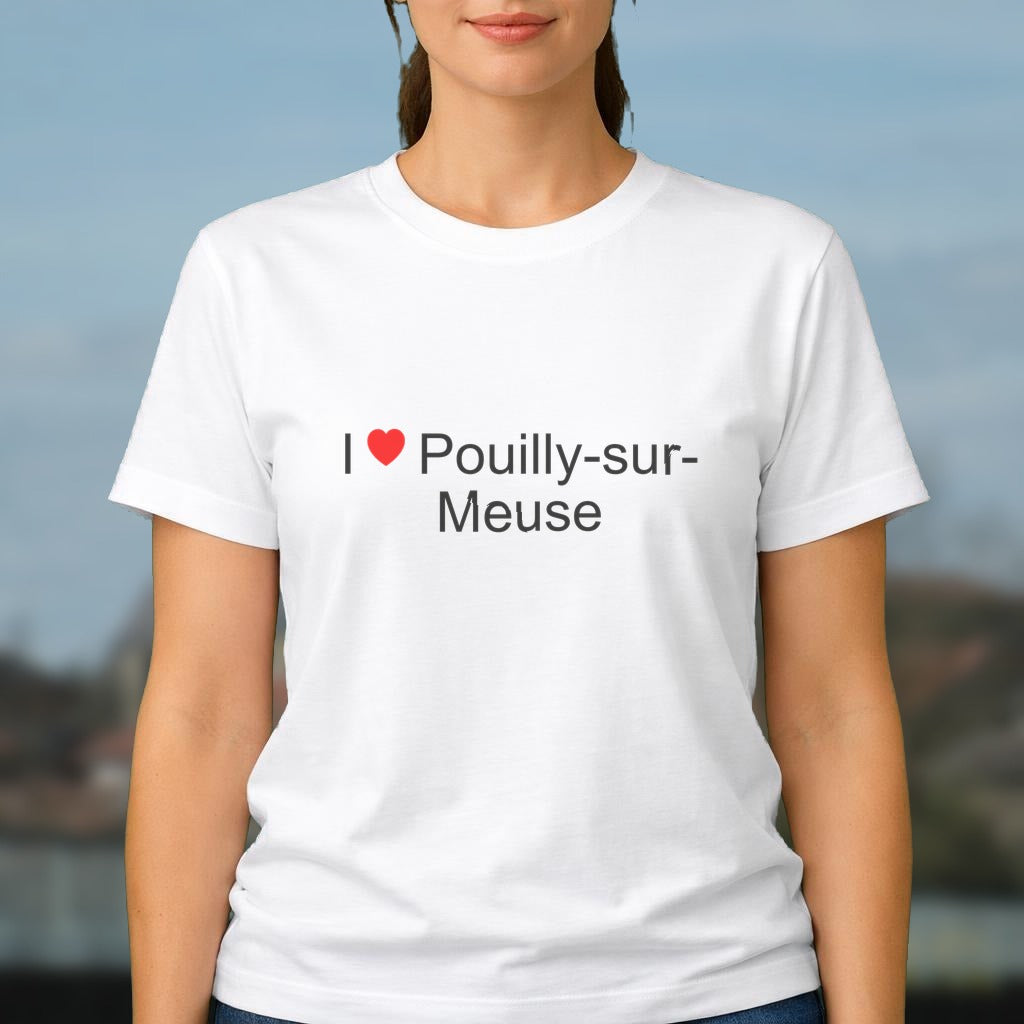 T-shirt I love pouilly-sur-meuse