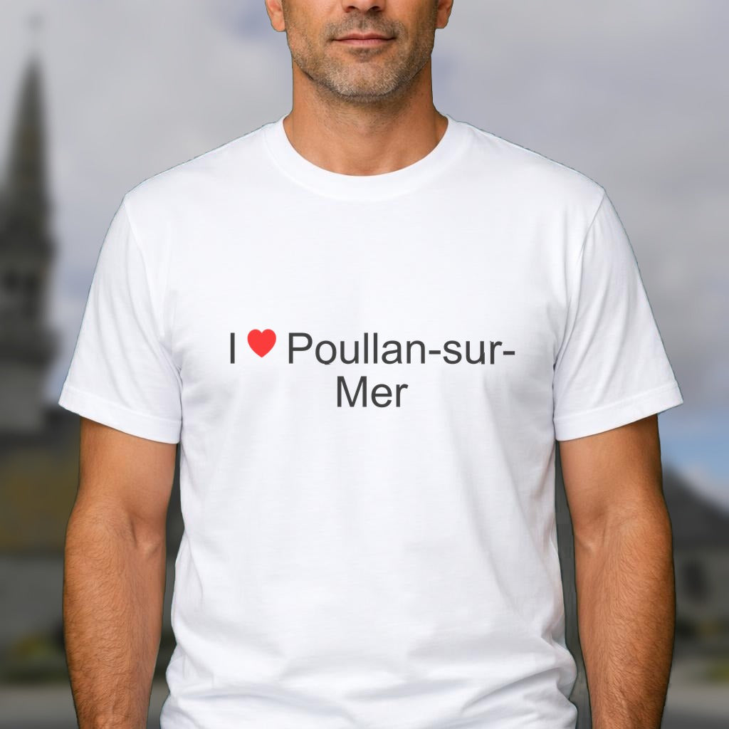 T-shirt I love poullan-sur-mer