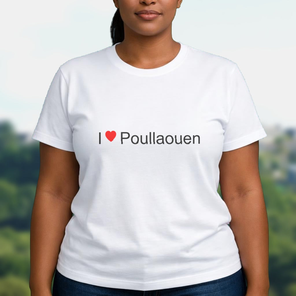 T-shirt I love poullaouen