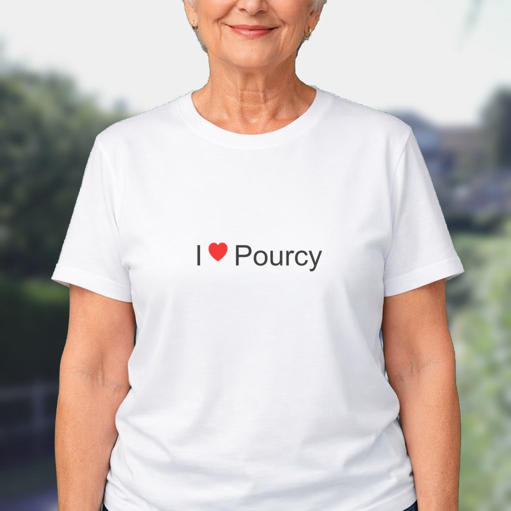T-shirt I love pourcy