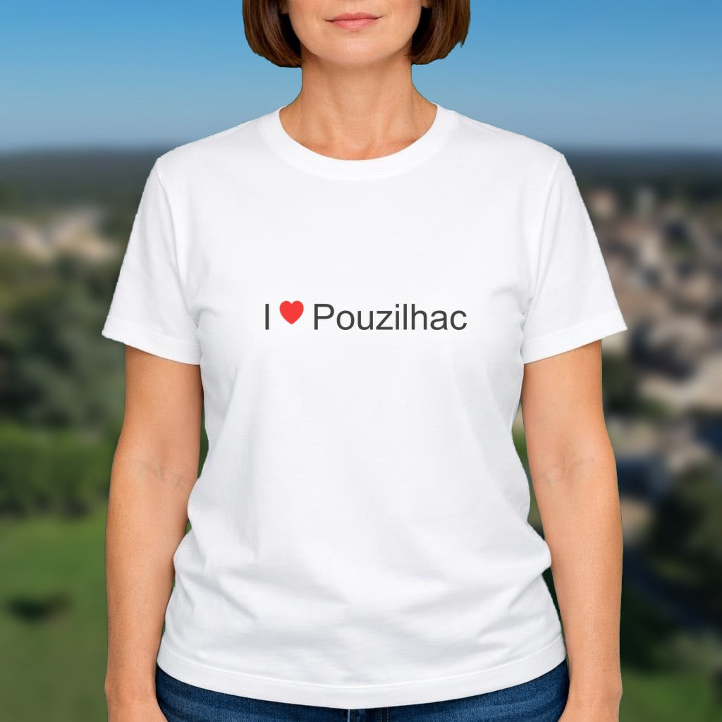T-shirt I love pouzilhac