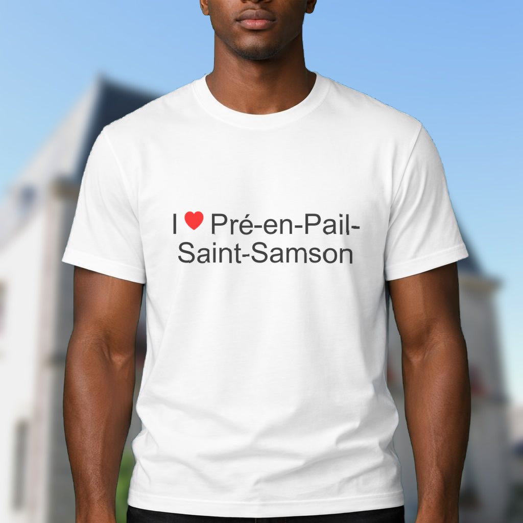 T-shirt I love pré-en-pail-saint-samson
