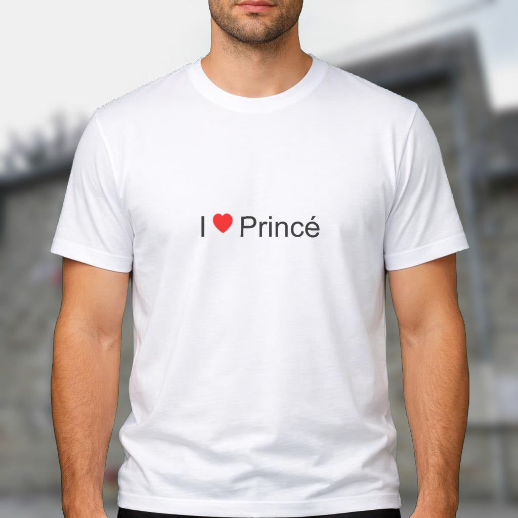 T-shirt I love princé