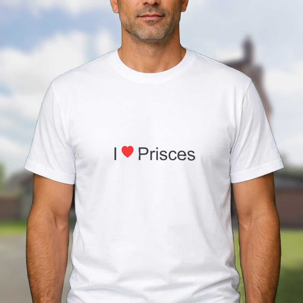 T-shirt I love prisces