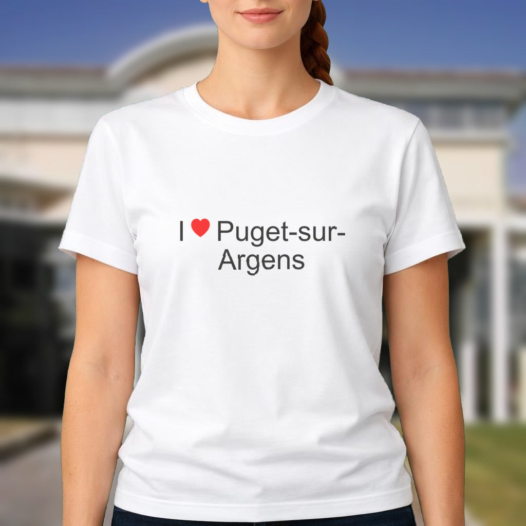 T-shirt I love puget-sur-argens