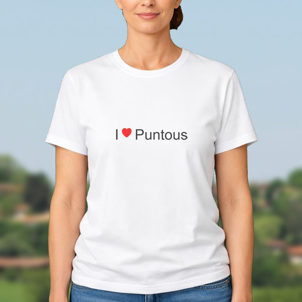 T-shirt I love puntous