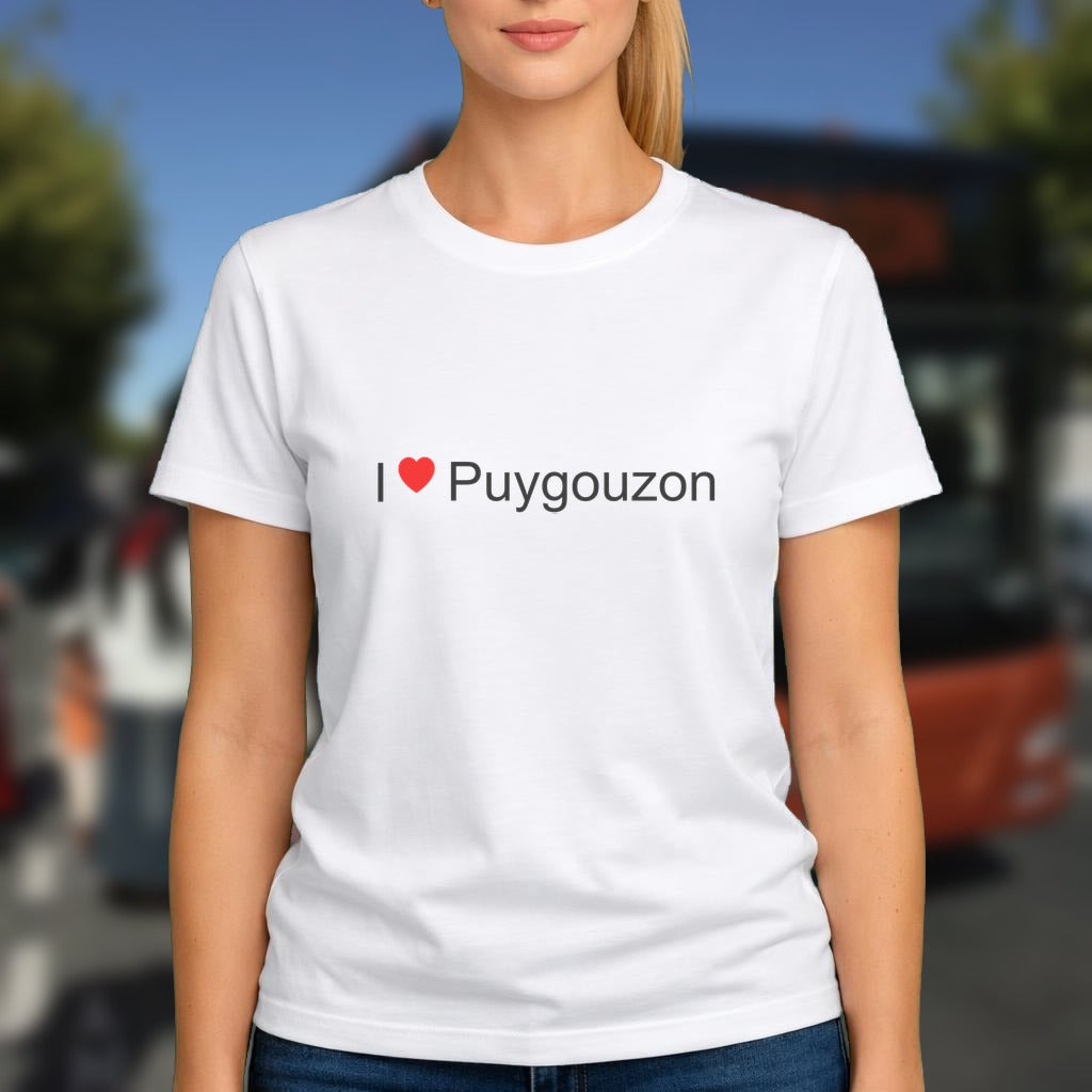 T-shirt I love puygouzon