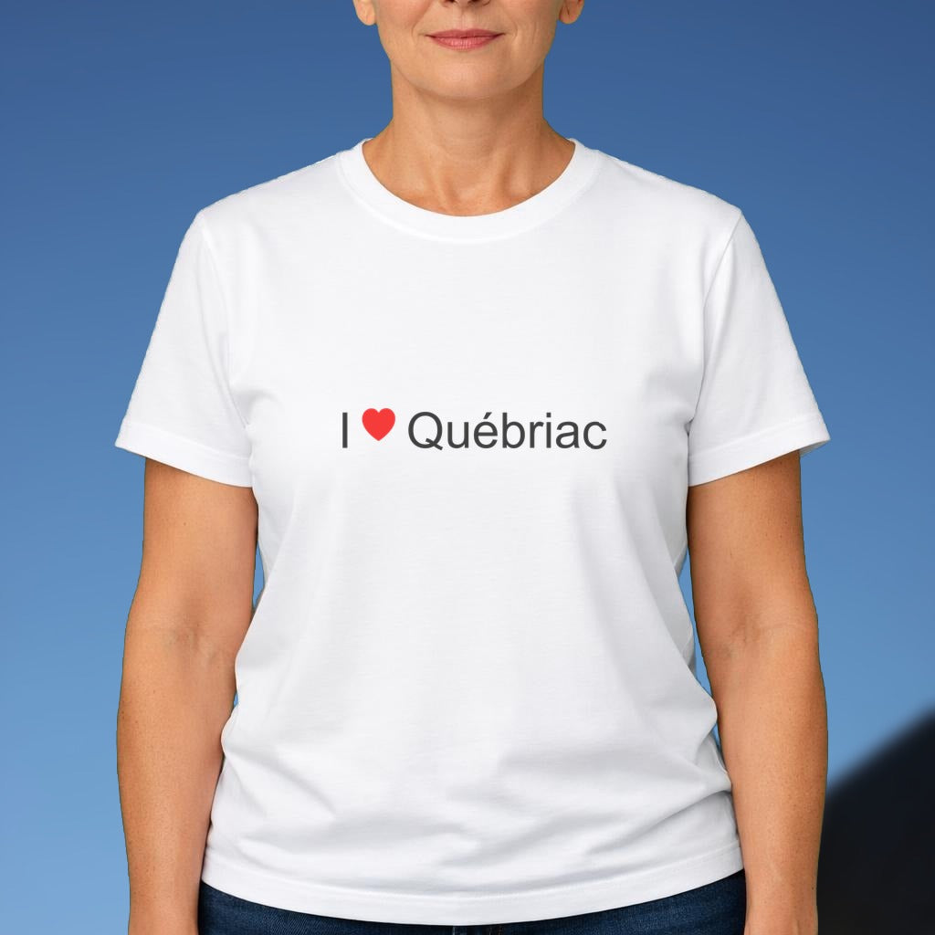 T-shirt I love québriac