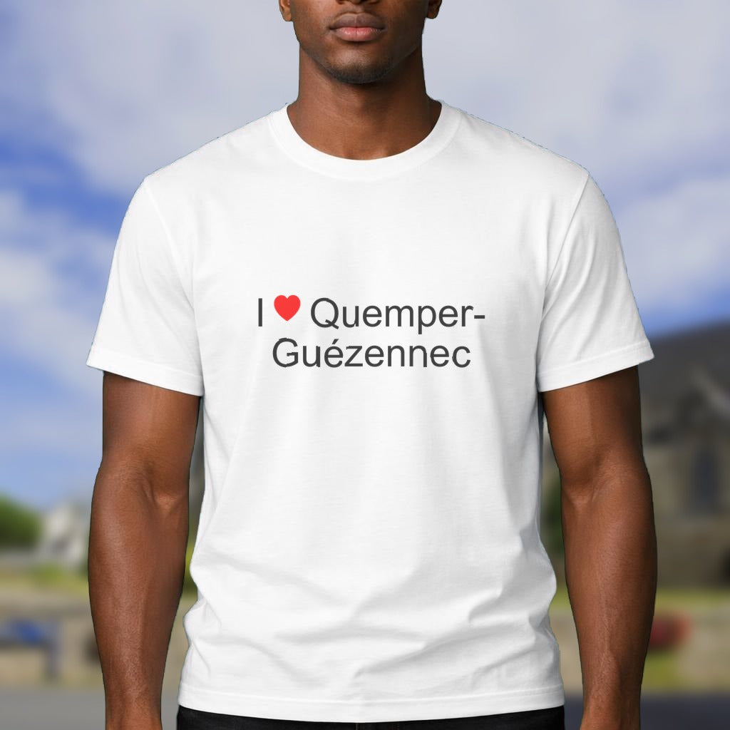 T-shirt I love quemper-guézennec