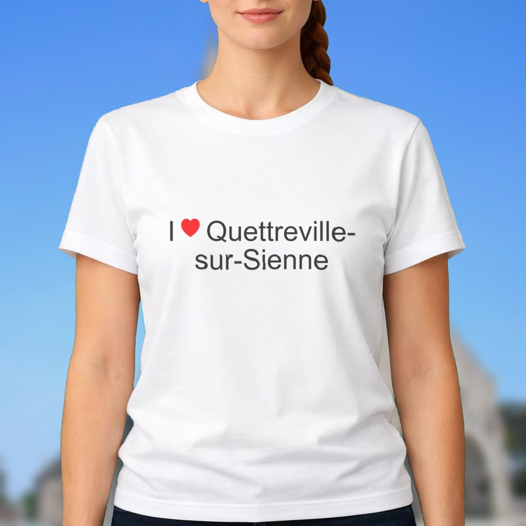 T-shirt I love quettreville-sur-sienne