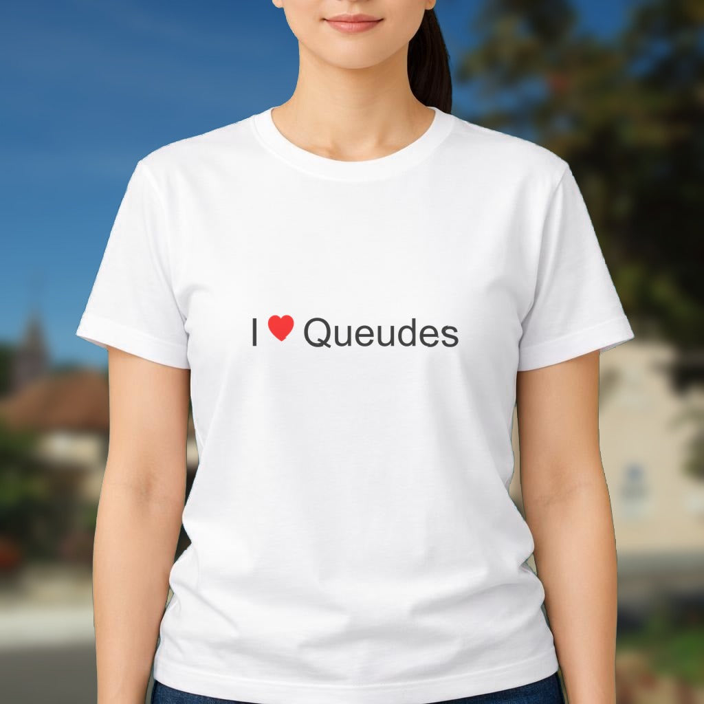 T-shirt I love queudes