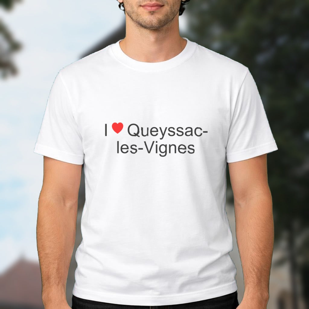 T-shirt I love queyssac-les-vignes