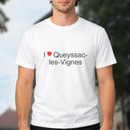 T-shirt I love queyssac-les-vignes