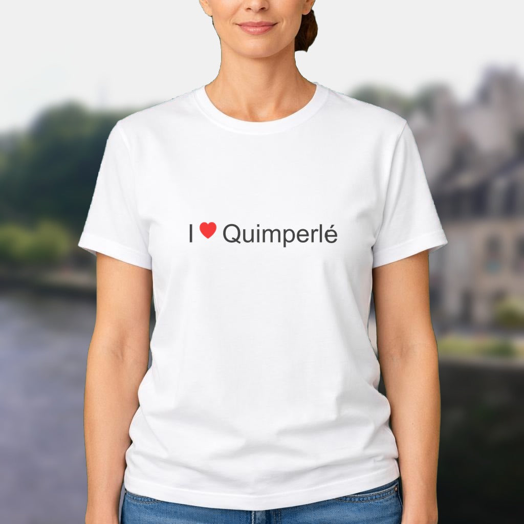 T-shirt I love quimperlé