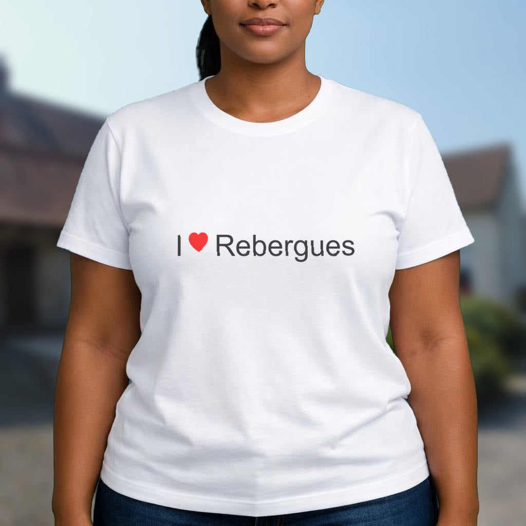 T-shirt I love rebergues
