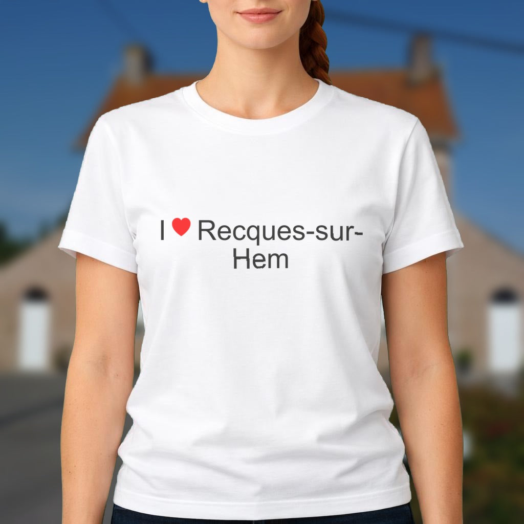 T-shirt I love recques-sur-hem