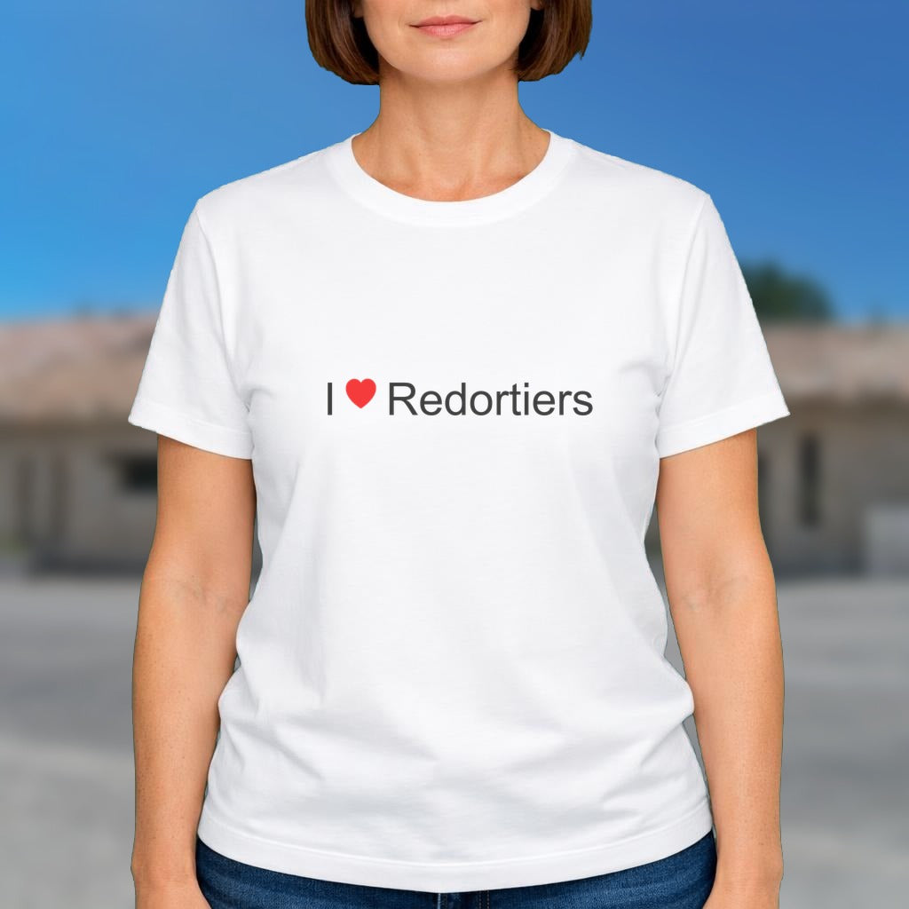 T-shirt I love redortiers