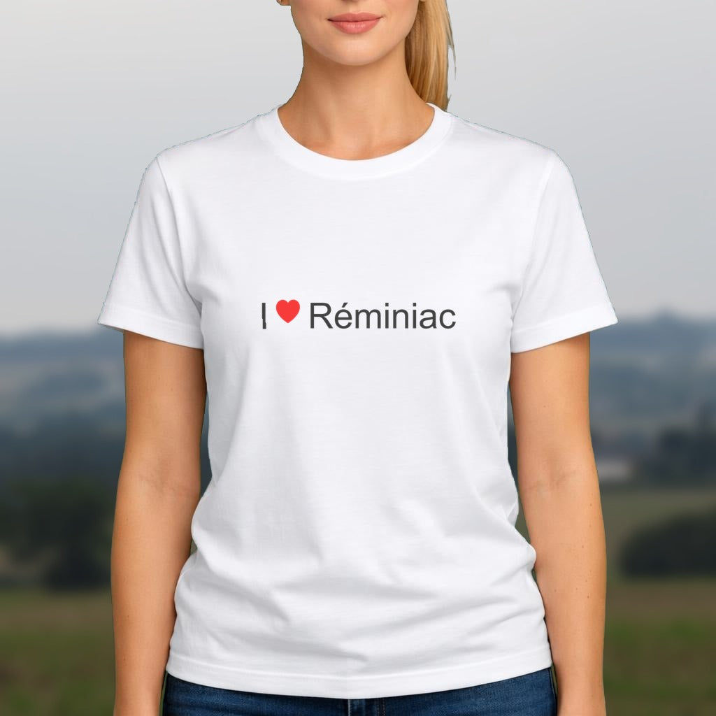 T-shirt I love réminiac