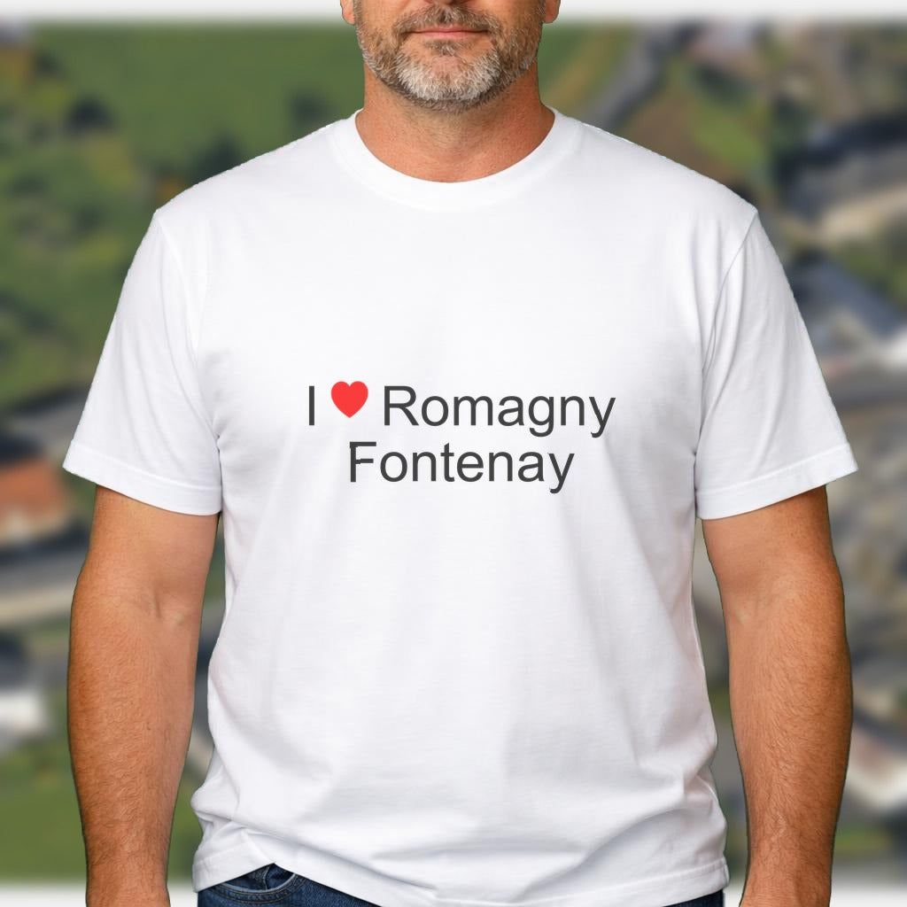 T-shirt I love romagny fontenay