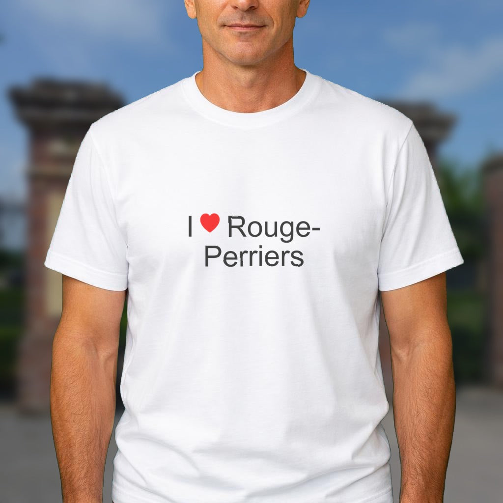 T-shirt I love rouge-perriers