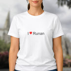 T-shirt I love runan