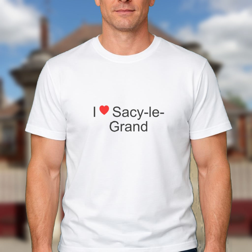 T-shirt I love sacy-le-grand