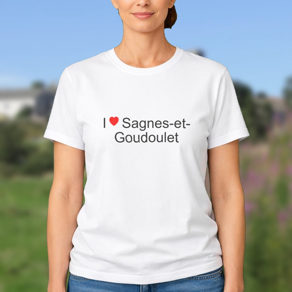 T-shirt I love sagnes-et-goudoulet