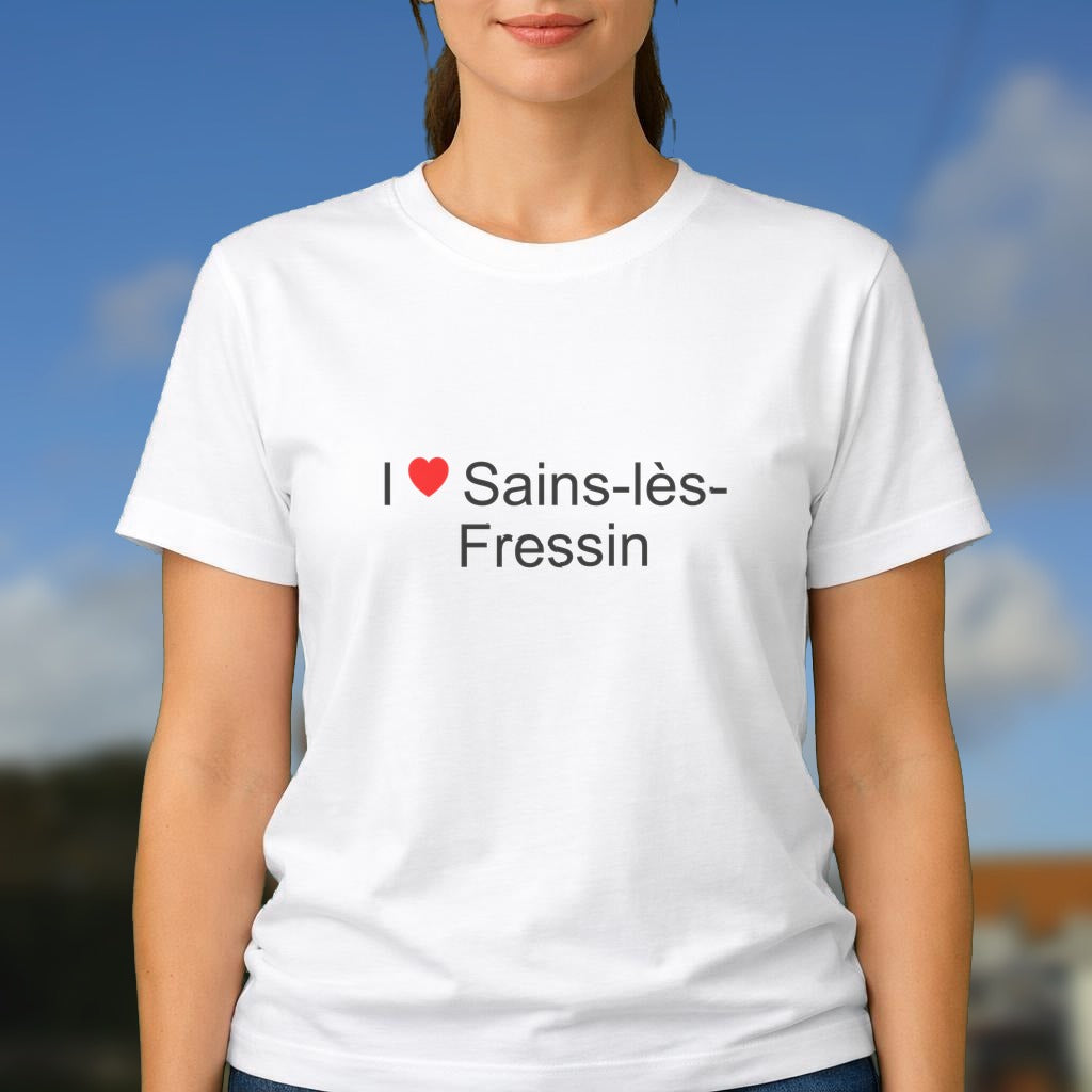 T-shirt I love sains-lès-fressin