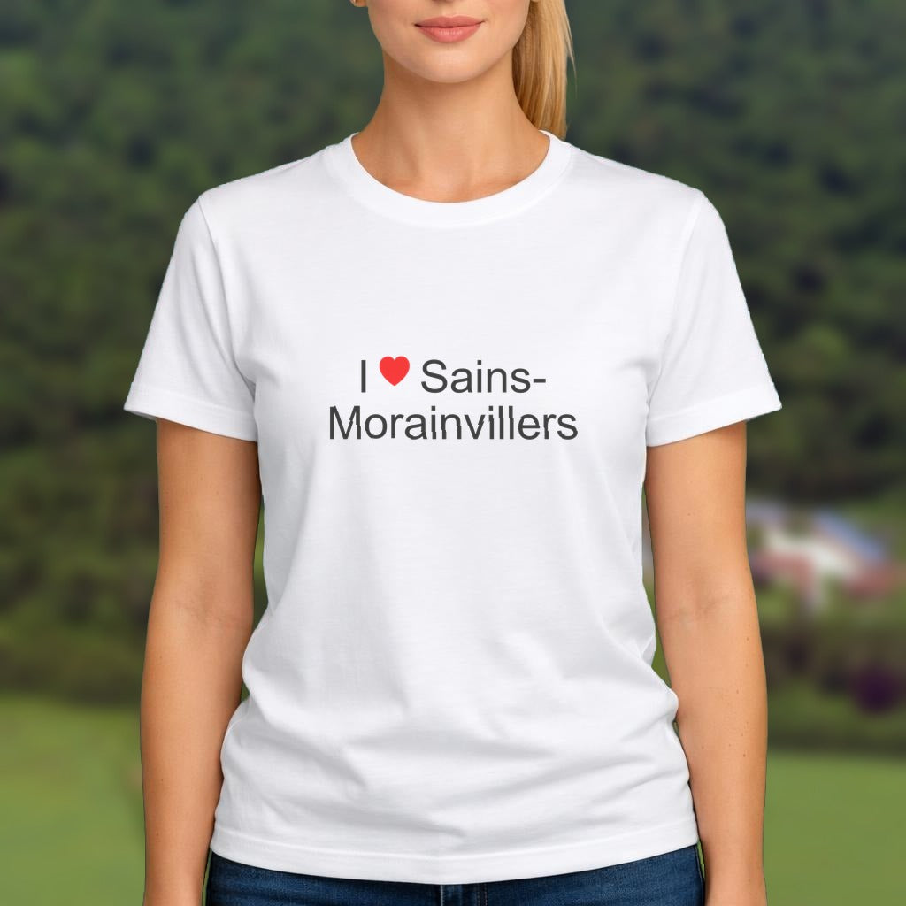 T-shirt I love sains-morainvillers