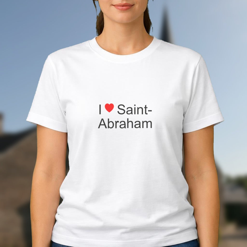 T-shirt I love saint-abraham