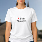 T-shirt I love saint-abraham