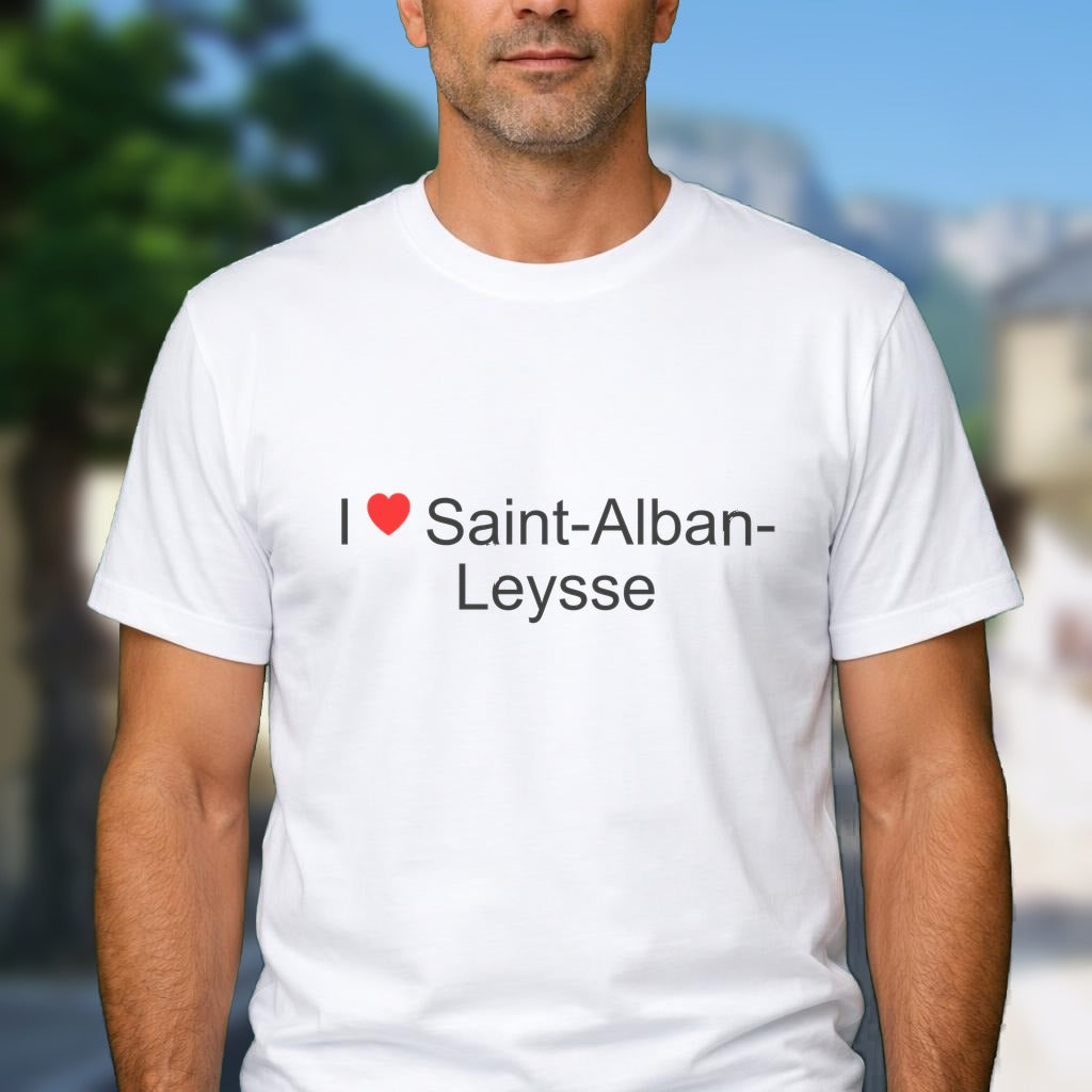 T-shirt I love saint-alban-leysse