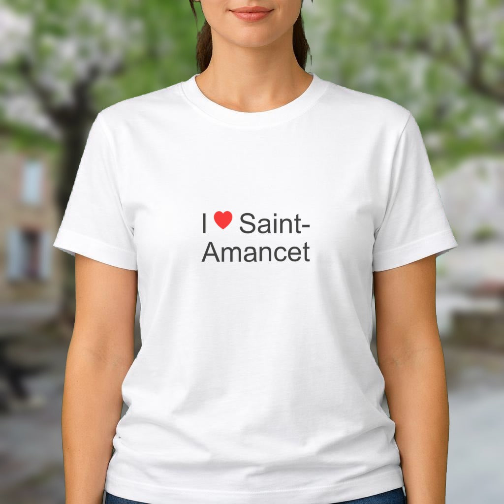 T-shirt I love saint-amancet
