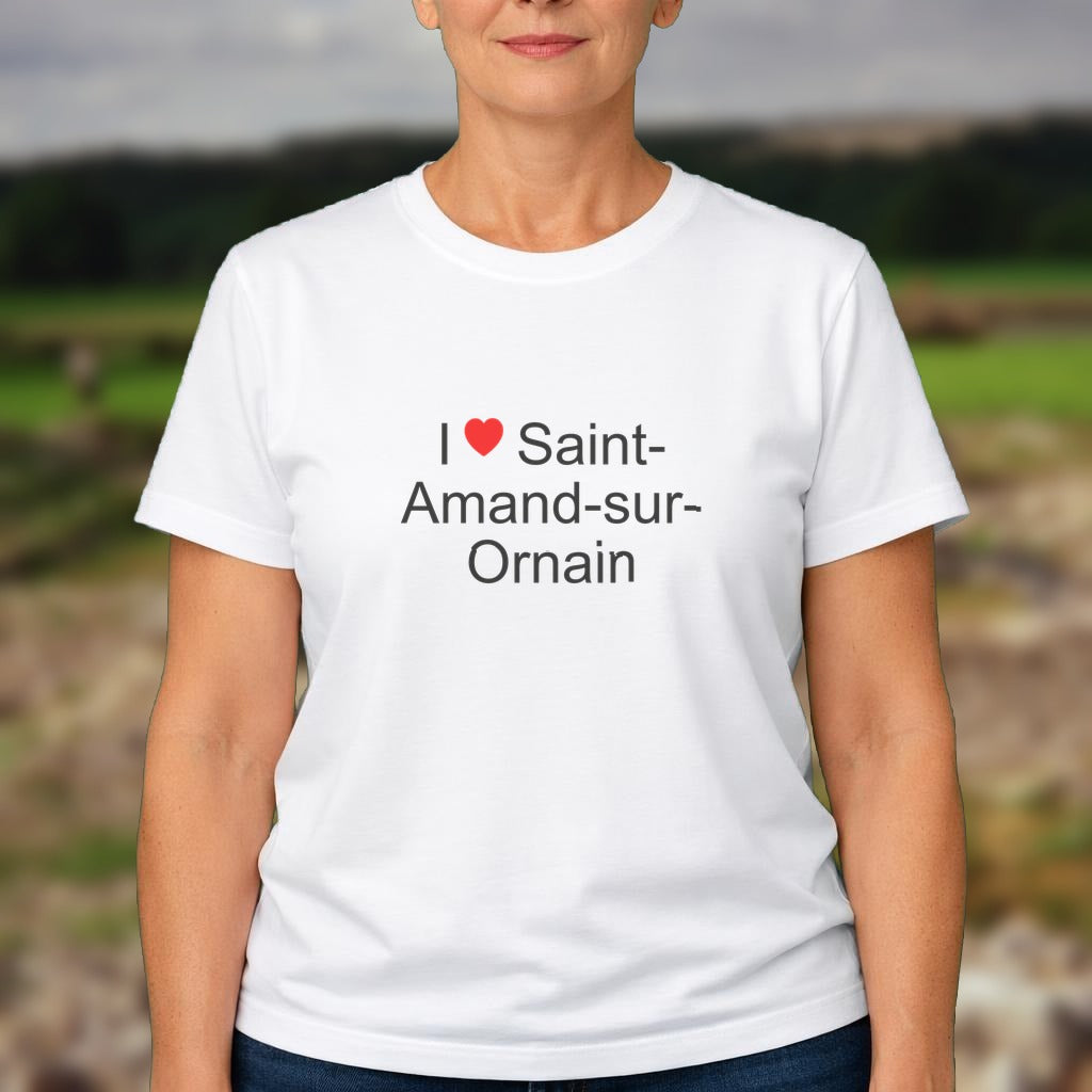 T-shirt I love saint-amand-sur-ornain