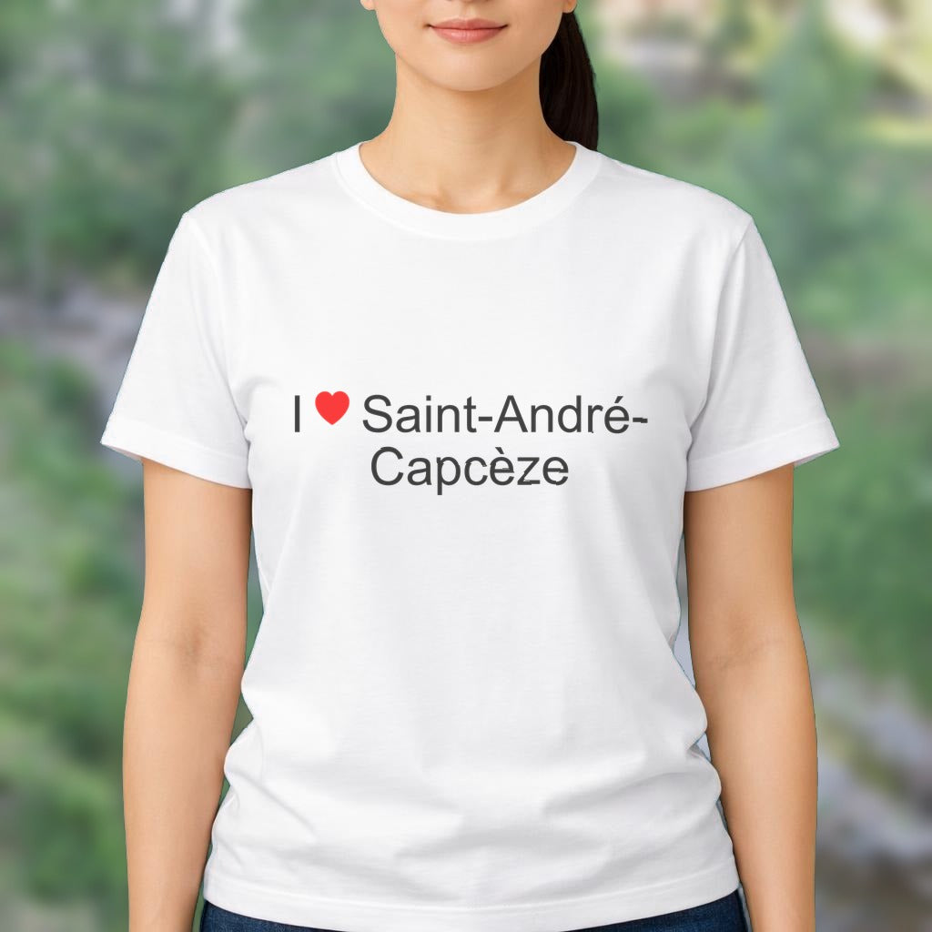 T-shirt I love saint-andré-capcèze
