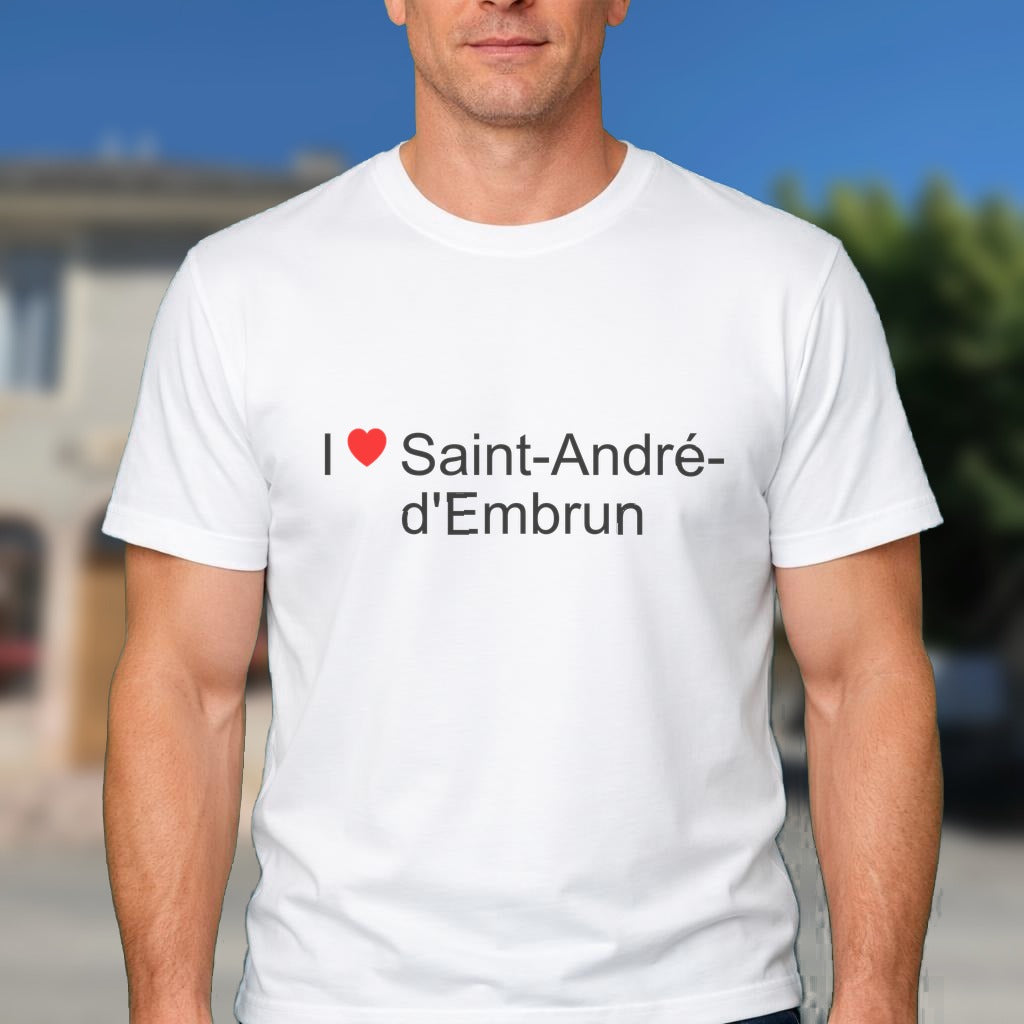 T-shirt I love saint-andré-d'embrun